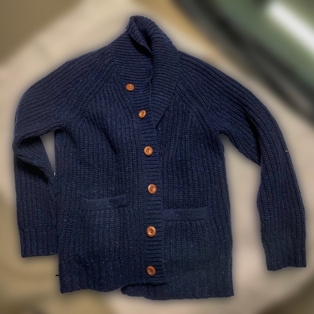 J CREW Kilcarra Medium Mens Donegal Wool Cardigan